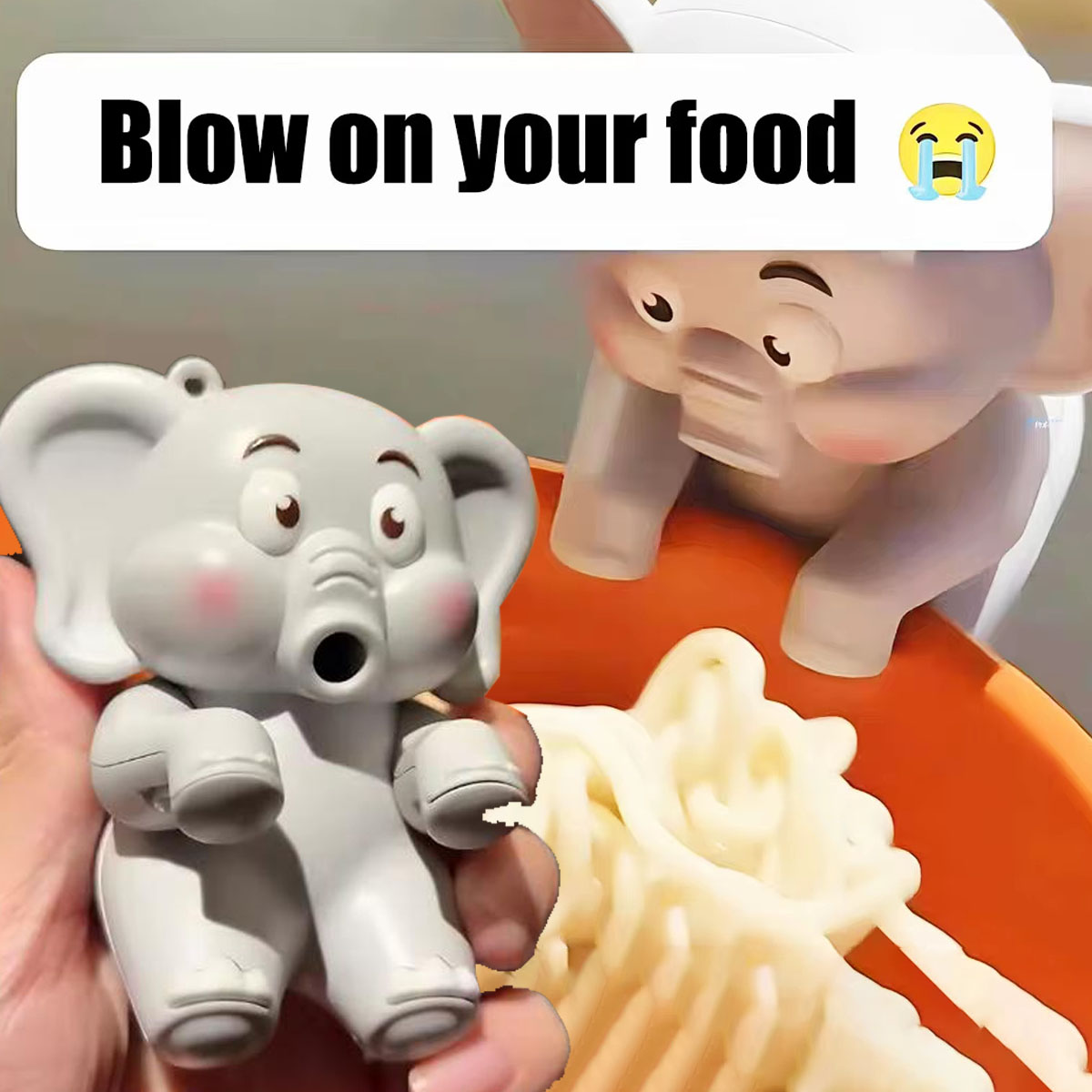 Baby Food Usa - Cute Elephant Mini Fan Baby Feeding