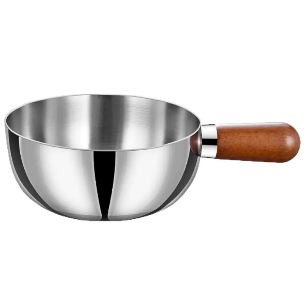 Baby Food Usa - Cooking Bowl Stainless Steel with Wooden