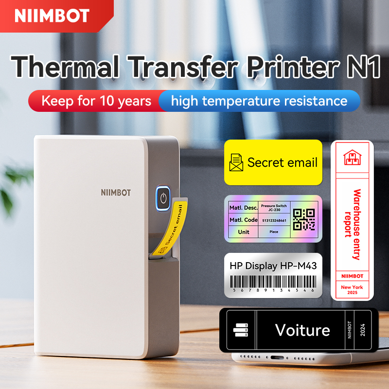 Baby Food Label - Niimbot N1/B18 Thermal Transfer Label Printer