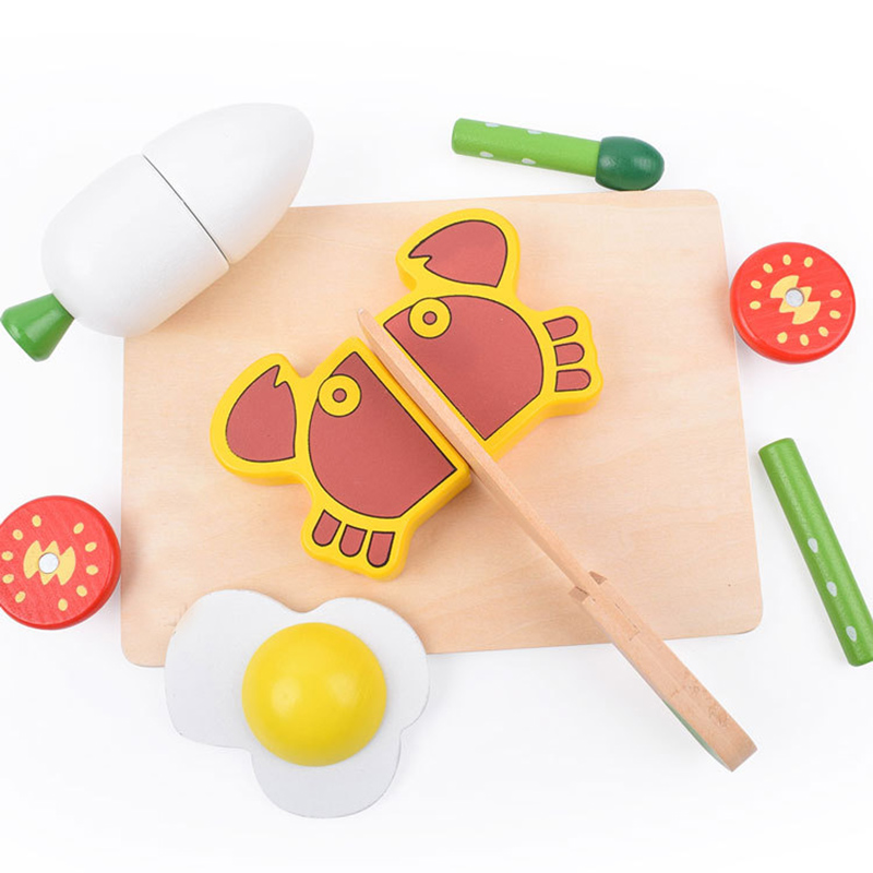 1 Bộ Đồ Chơi Gỗ Từ Cắt Trái Câ - đánh giá và giá Baby Food Game