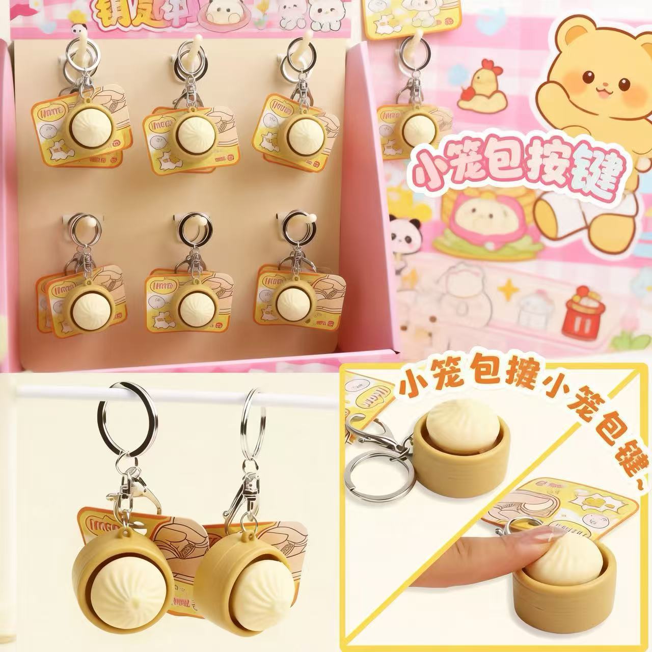 Mini Squishy Dumplings Button  - đánh giá và giá Baby Food Toy