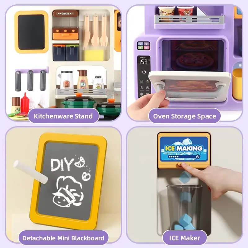 90cm Large Pretend Play Kitche - đánh giá và giá Baby Food Toy