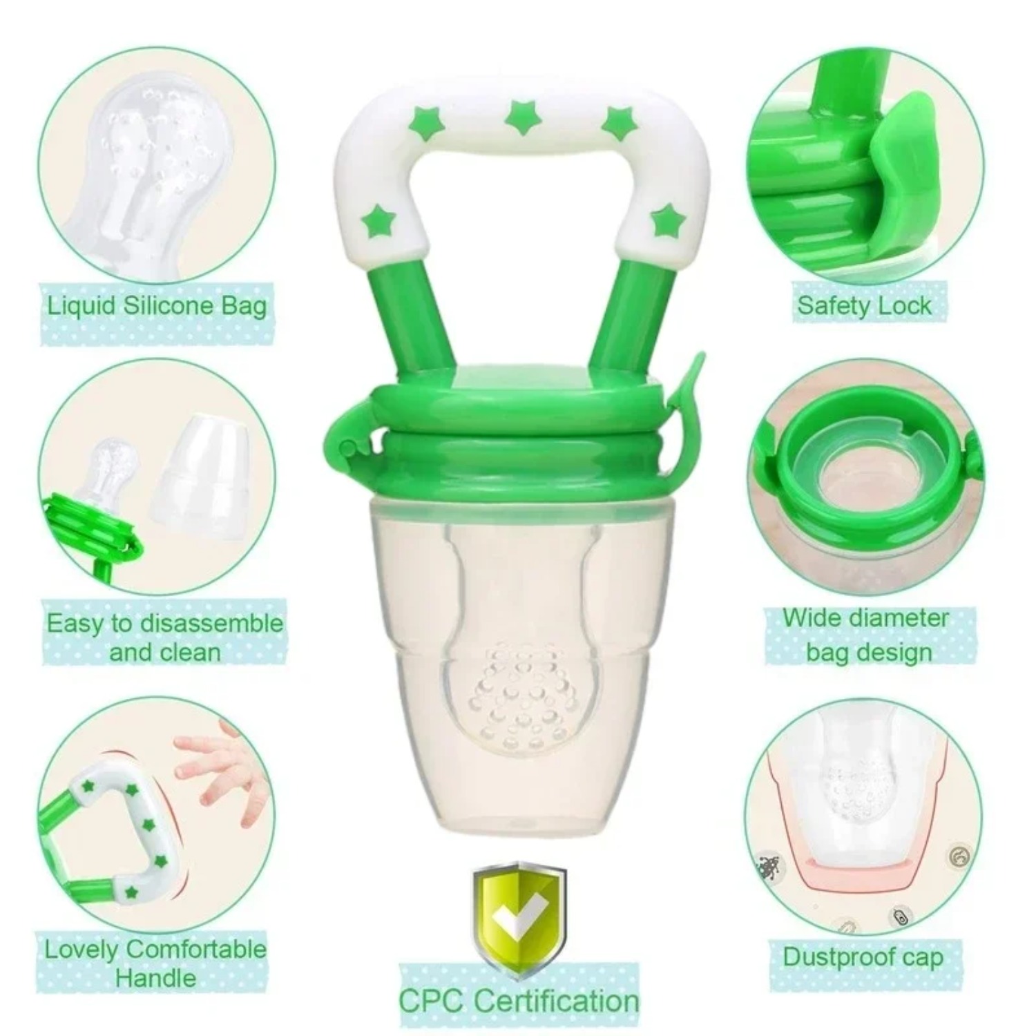Baby Fruit Food Feeder/pacifie - đánh giá và giá Baby Food Game