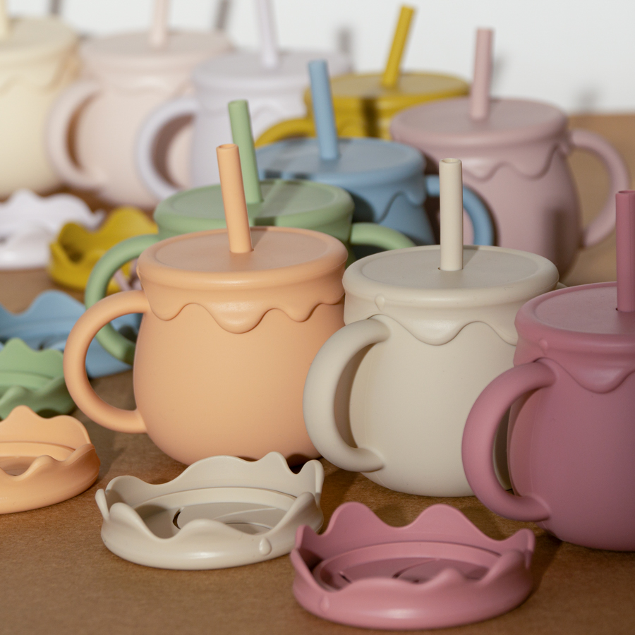 Yếm Ăn Cho Bé Ly Di Động Drink - đánh giá và giá Snack Cup Toddler