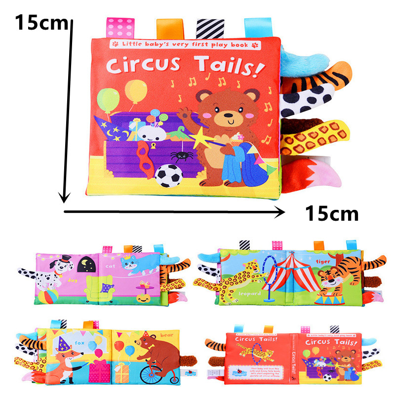 New 3D Visual Tail Cloth Book  - đánh giá và giá Baby Food Book