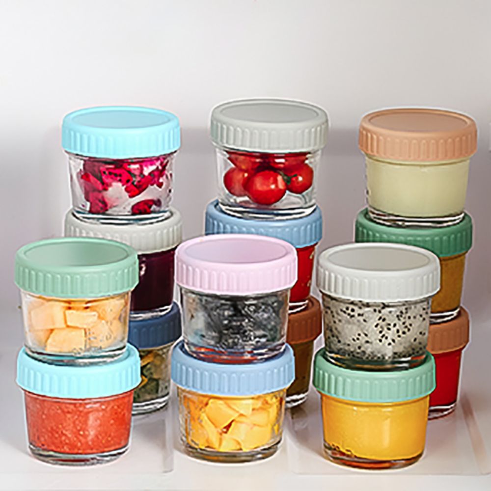 6pcs Glass Baby Food Jar Reusa - đánh giá và giá Baby Food In Jars