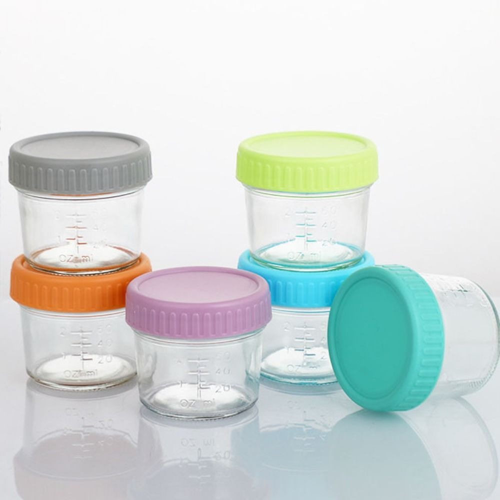 6pcs Glass Baby Food Jar Reusa - đánh giá và giá Baby Food In Jars