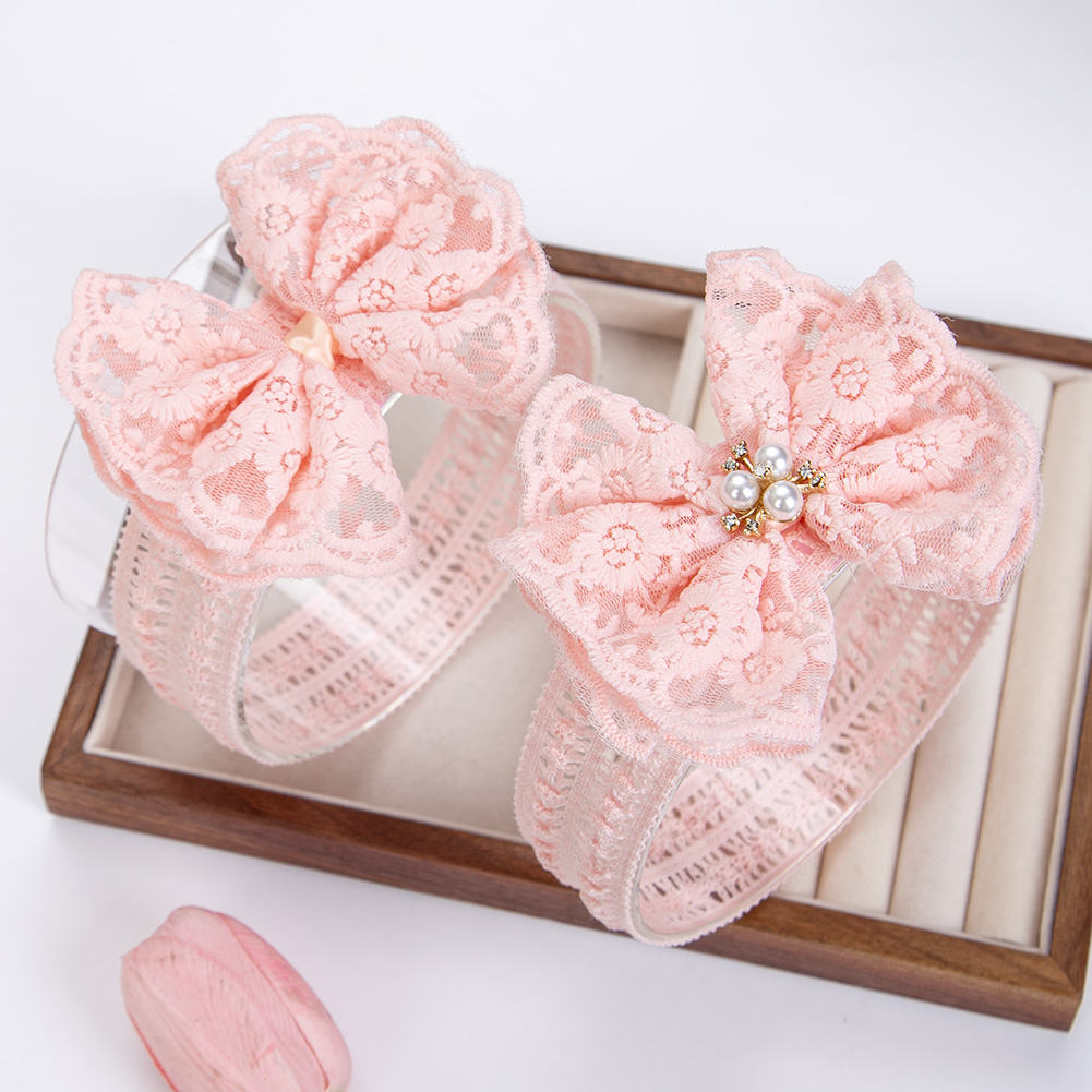 Cream Lace Baby Headbands for  - đánh giá và giá Baby Food Jelly