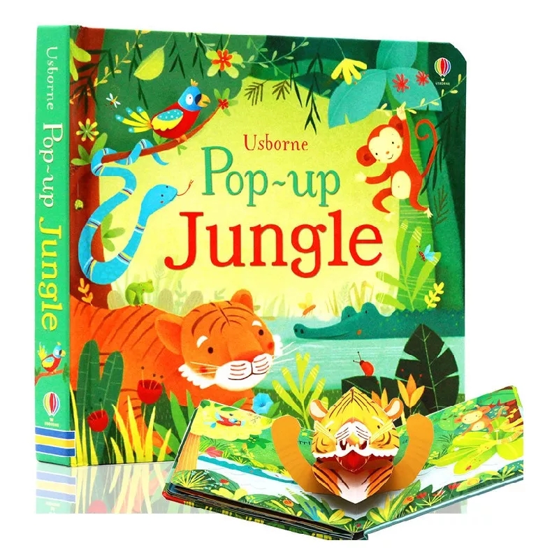 Usborne Pop Up Dinosaurs/Jungl - đánh giá và giá Baby Food Book
