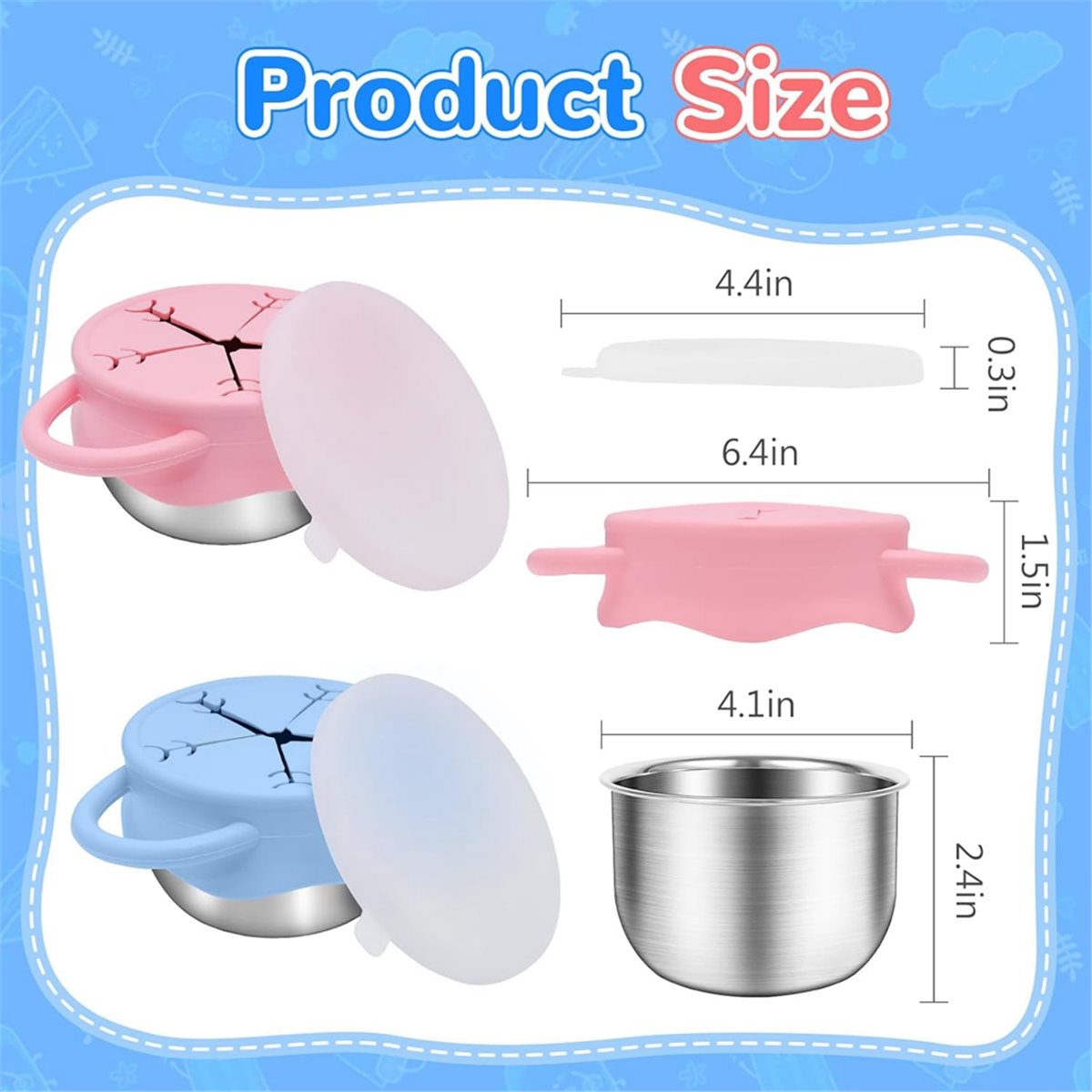 2026 New 2 Pack Toddler Snack  - đánh giá và giá Snack Cup Toddler