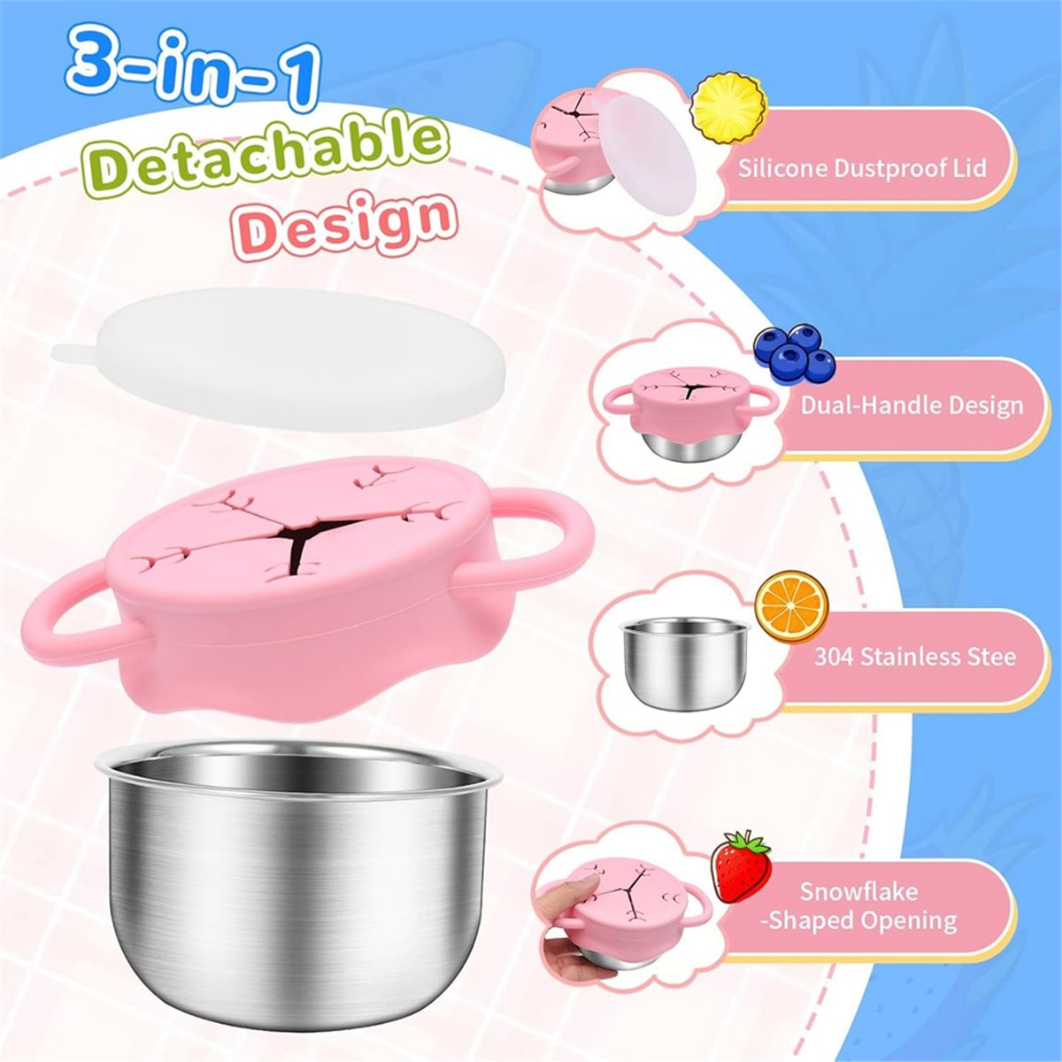 2026 New 2 Pack Toddler Snack  - đánh giá và giá Snack Cup Toddler