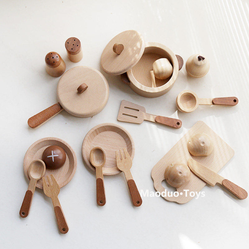 Maoduo Toys Beech Wooden Kids  - đánh giá và giá Baby Food Game