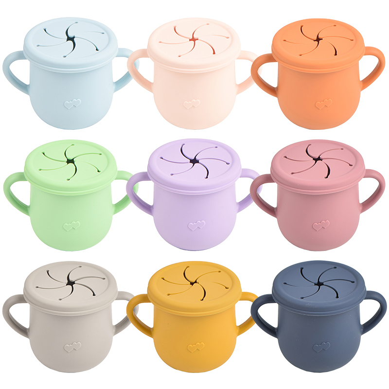 Baby Silicone Feeding Cups Por - đánh giá và giá Snack Cup Toddler