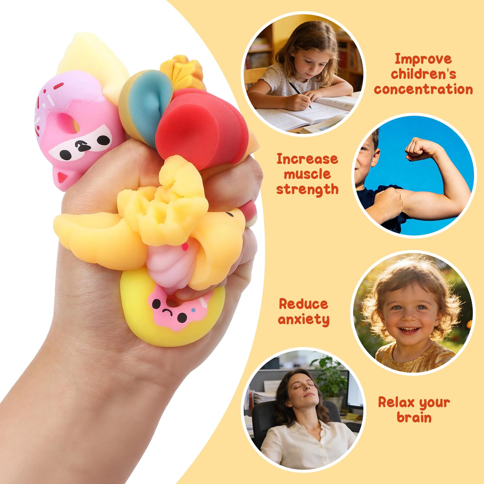 5/10/20/15pcs Mochi Squishy To - đánh giá và giá Baby Food Toy