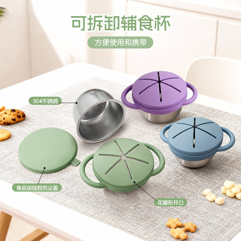 Stainless Steel Spill Proof Sn - đánh giá và giá Snack Cup Toddler