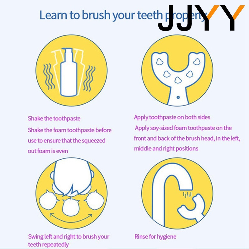 Kids U Shaped Toothbrush Silic - đánh giá và giá Baby Food Age