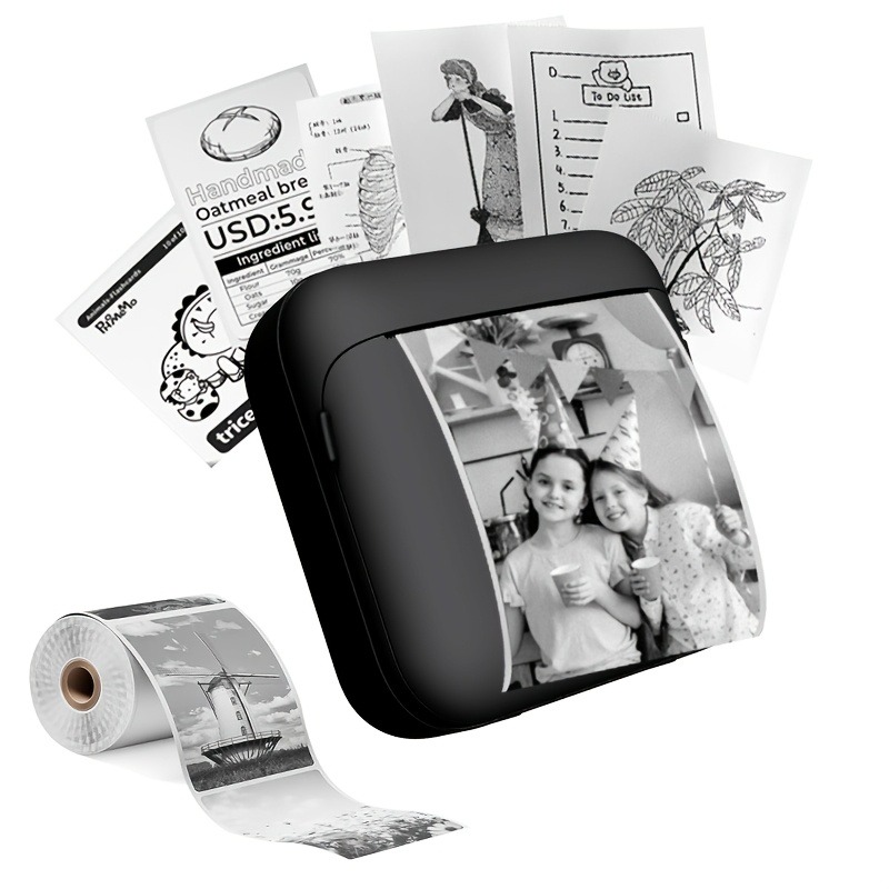 Portable Mini Thermal Printer  - đánh giá và giá Baby Food Label