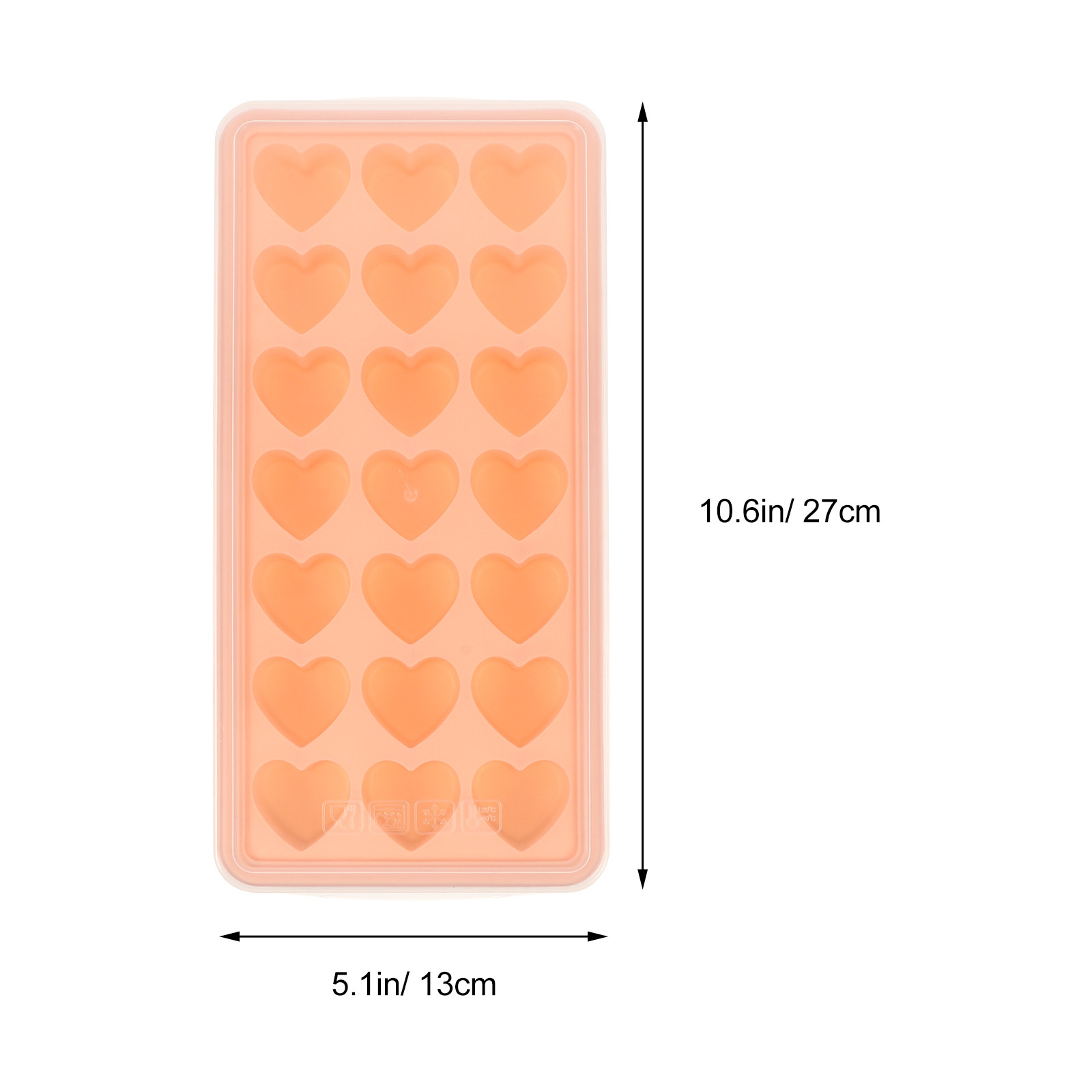 Heart Shape Silicone Ice Tray  - đánh giá và giá Baby Food Jelly