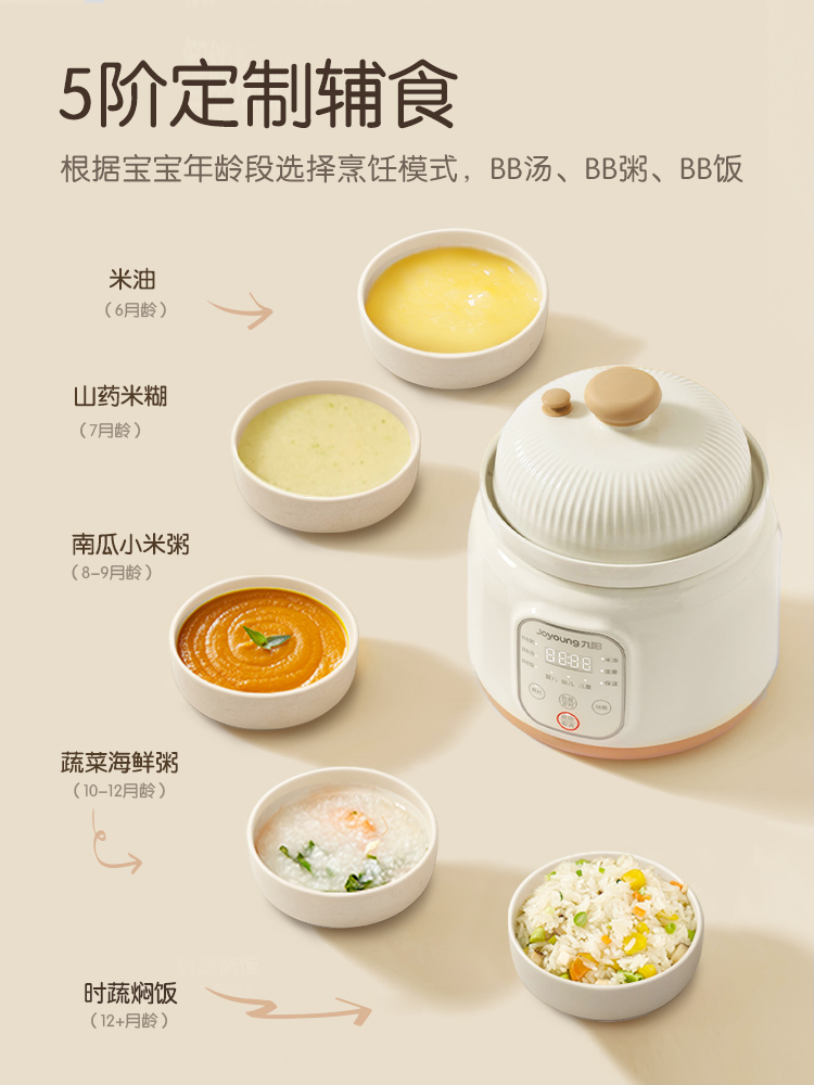 Jiuyang micro-pressure BB pot  - đánh giá và giá Baby Food Usa