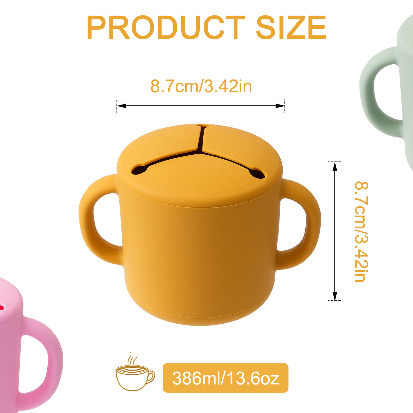 Color Kids 1PCS Silicone Baby  - đánh giá và giá Snack Cup Toddler